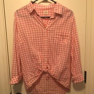 J. Crew plaid button-up